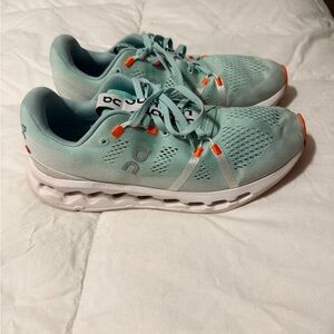 On Running Women's Mint and Orange Athletic Shoes